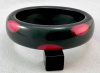 SZ45 Shultz grey/pink dots bakelite bangle